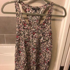 Adorable Floral with Black background Tank